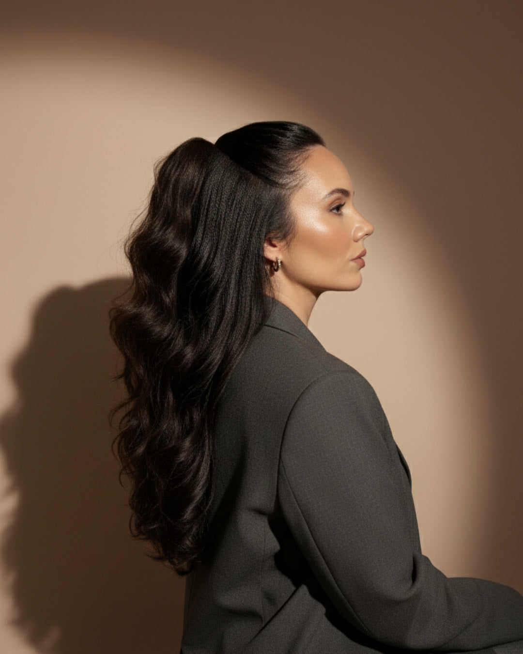 Queue de cheval sur pince - Ondulé Naturel